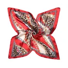 Scarf Vendor High Quality Chain Printed 70*70cm Squaresilk Scarf Custom Deisgn Polyester Satin Silk Scarf
