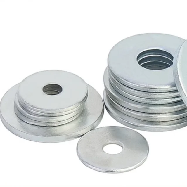 China Factory Stainless Steel/carbon steel /nylon/M3/M5/M6/M8 Large Flat Washer 304 Stainless Steel Plain Washers