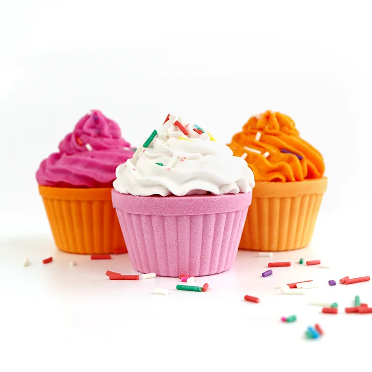 private label cupcake bath bombs