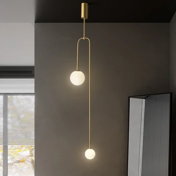 2022 New Design Pendant Lights Luxury Indoor Bronze Hotel Living Room Bedroom Home Glass Ball Chandelier