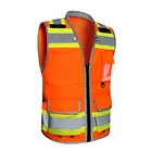 Vest Motorcycle Motorcycle Safety Vest Polyester Construction Work Safety Vest Customised Logo Motorcycle Safety Vest