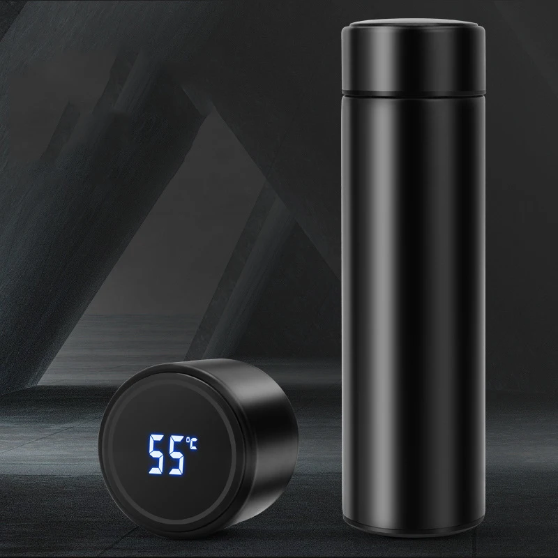Factory Custom Water Bottle Thermos Vacuum Thermos Capsule Smart Stainless Steel Water Bottle With Thermometer