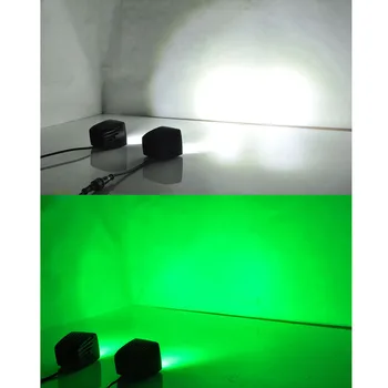 3 Inch LED Strobe Work Lights Square LED Pods 16W Green White for Off-road Truck SUV 4WD 4x4 Universal 12V