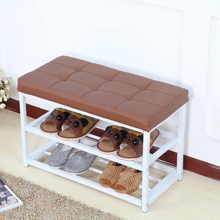 stool with shoe rack