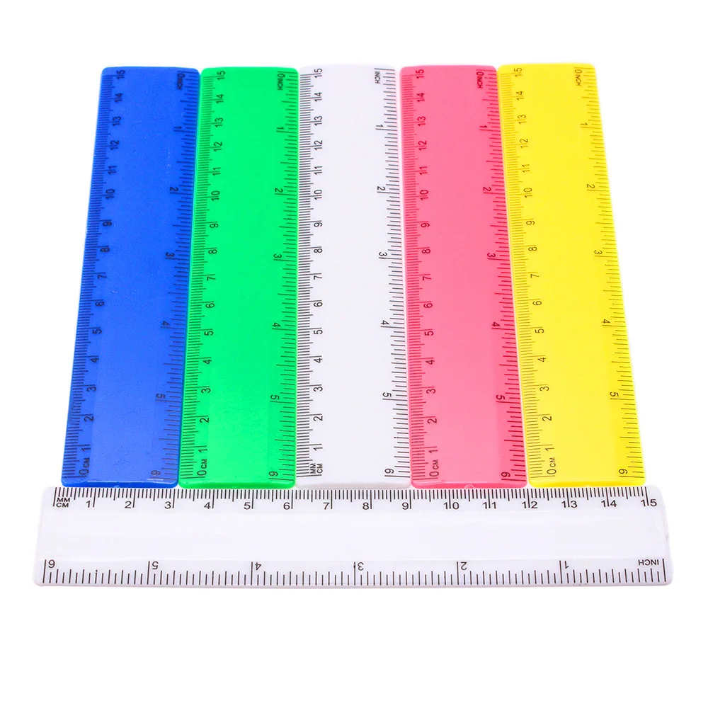 15cm Straight Student Drawing Ruler Plastic Promotional Ruler