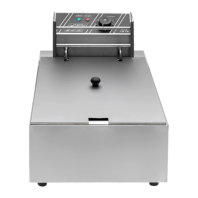 Commercial Restaurant 12L Electric Fryer Single Tank Double Screen for Home Use for Potato Chips Hotels Food Shops