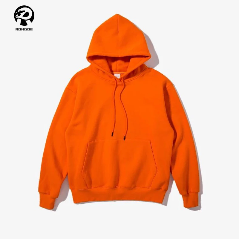 orange hoodie plain