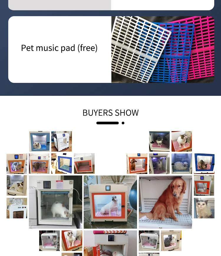 Eco-Friendly Automatic Voice Intelligent Silent Pet Dryer Dog Hair Dryer Beauty Blowing Hair Drying Box for Cat Dog Dry Room