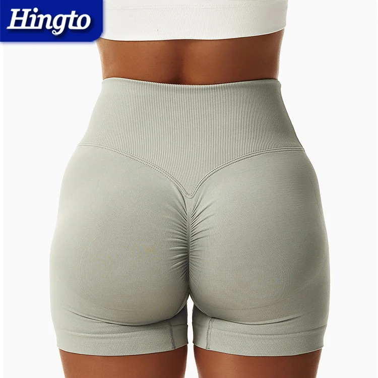 Scrunch butt women gym fitness shorts activewear shorts women yoga short high quality spandex butt lift biker short