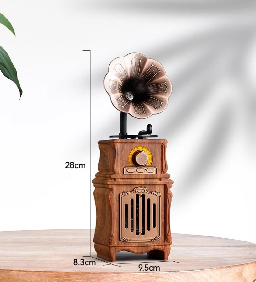 Hot Selling Vintage Horn-Style Bluetooth Speaker - Classic Gramophone Design A Nostalgic Melody, Modern Sound!