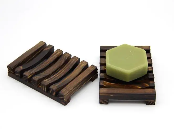 H436 Home Bathroom Hotel Wholesale Custom Handmade Soaps Disk Creative Multi Colour Wood Bamboo Soap Dishes