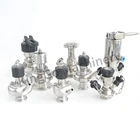 Steel Valve Manual Valve Food Grade Stainless Steel SS316L DN15 Manual Aseptic Sanitary Sampling Cock Sample Valve