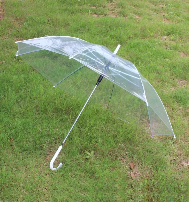 Clear Umbrella 21"*8k Poe Transparent Pvc Umbrella For The Rain Cheap