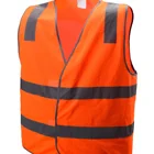 Vest Or Zipper Vest Polyester Tricot AS/ NZS 4602.1 Day Night Use Hi Vis Safe Vest With Hook Or Zipper
