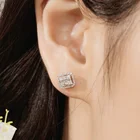 White Gold Earrings Goldearrings Hot Sale Luxury Jewelry 18k White Gold Diamonds Stud Earrings For Women 2021