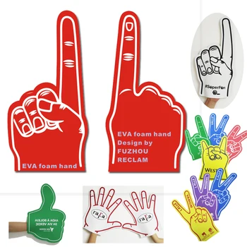 custom printed EVA foam hand big cheering glove sponge hand for sport events