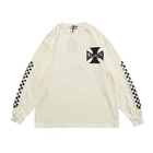 Cotton Long Customized High Quality Round Crewneck Sweatshirt 100% Cotton Vintage Long Sleeve T Shirt