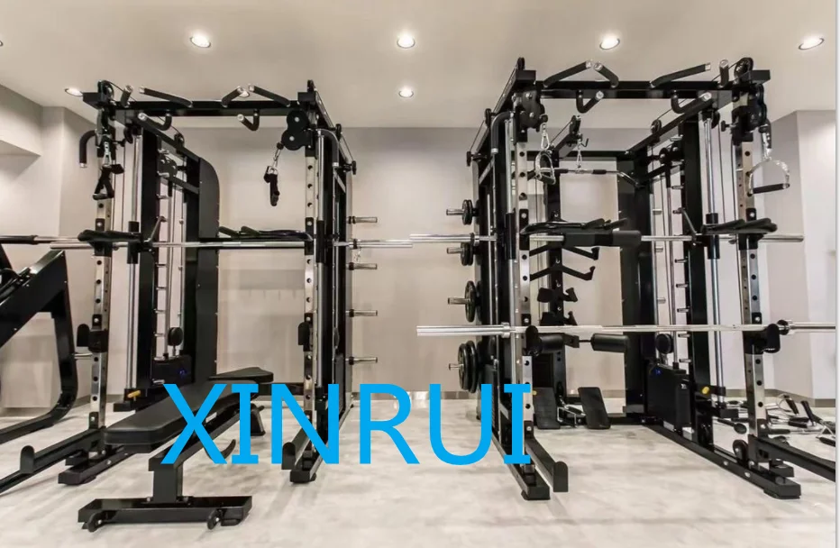 Unisex Multi 3D Smith Machine SM004 All-in-One Gym Equipment Cable Shoulder Leg Squat Crossover Exercise Home Gym Use Steel