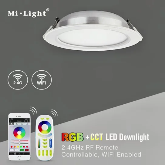 Oberfl Chen Montierte W Smart Adjusta Ble Rgb Cct Cob Led Einbau