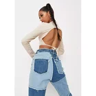 For Women 2021 New Design Backless Sexy Tshirt With Drawstring For Women Custom Logo Tshirt