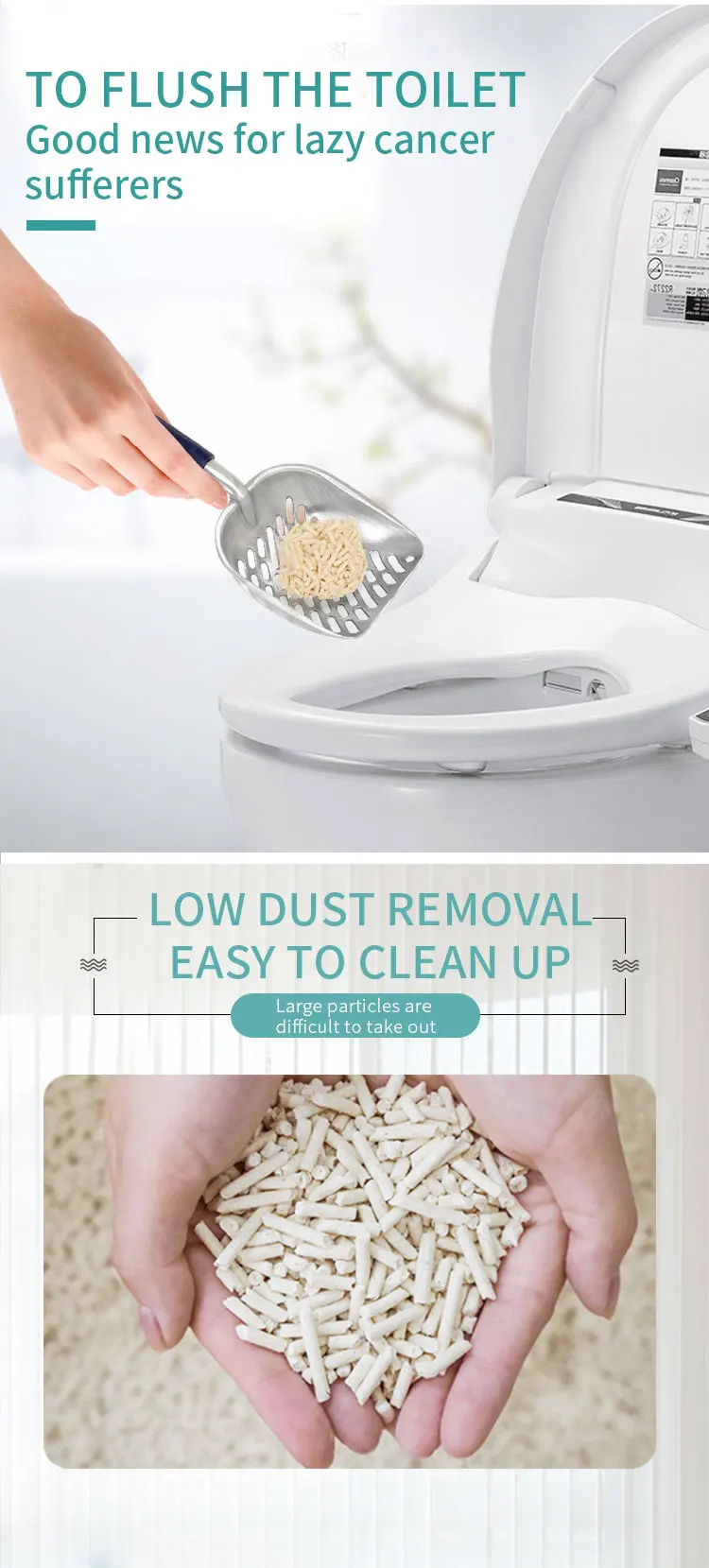 Top Sale Quickly Clumping Tofu Cat Litter All Natural Eco-Friendly Dust Free Cat Litter