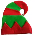 Bells 2021 New Arrival Christmas Velvet Stripe Deluxe Elf Hat With Bells