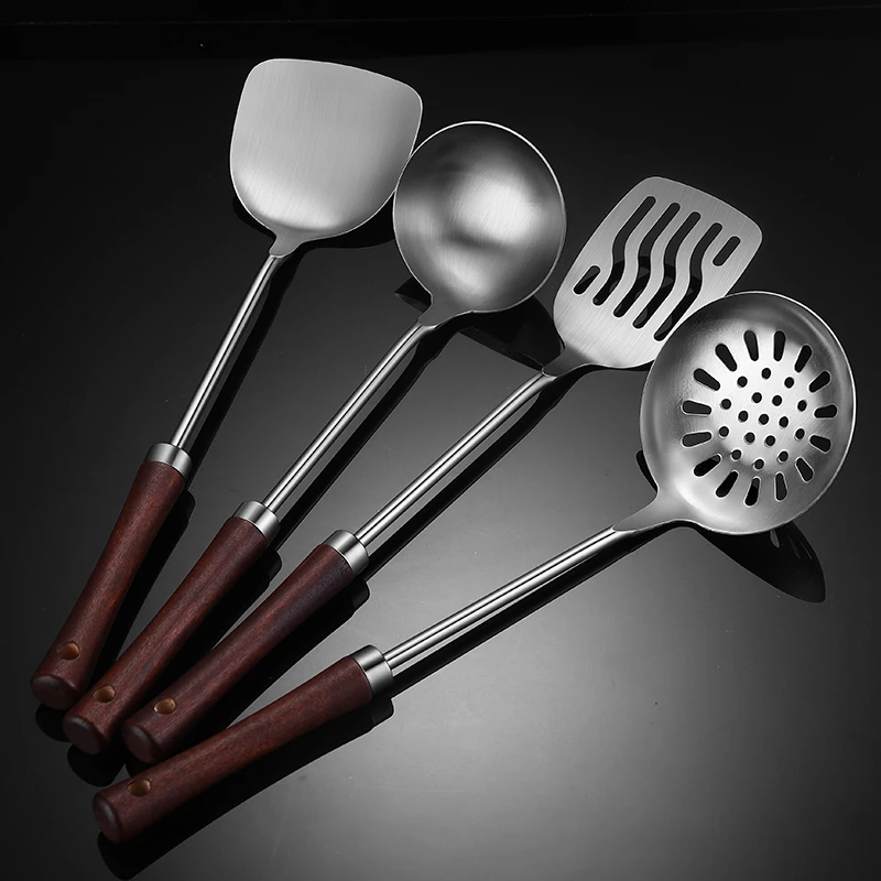 Factory hot sales  hot style kitchen tools kitchen appliances wooden handle kitchen utensil