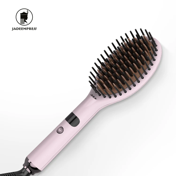 WINSTON Hair Straightening Brush With Ionic Technology Long Corded  Straightener 