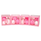 4pcs Pink DIY Transparent Balloon Baby Shower Box Babyshower Block Letters For Girls Baby Shower Party Supplies