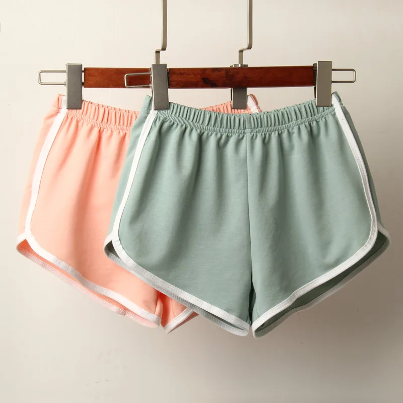 Womens Cotton Jersey Shorts Elastic Waist Summer Beach Casual Yoga Hot Pants New 