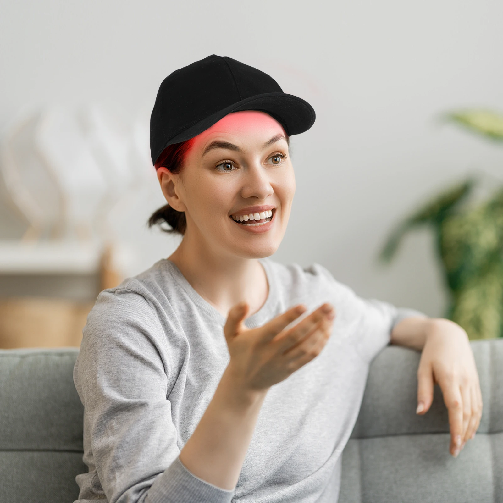 red light therapy hat