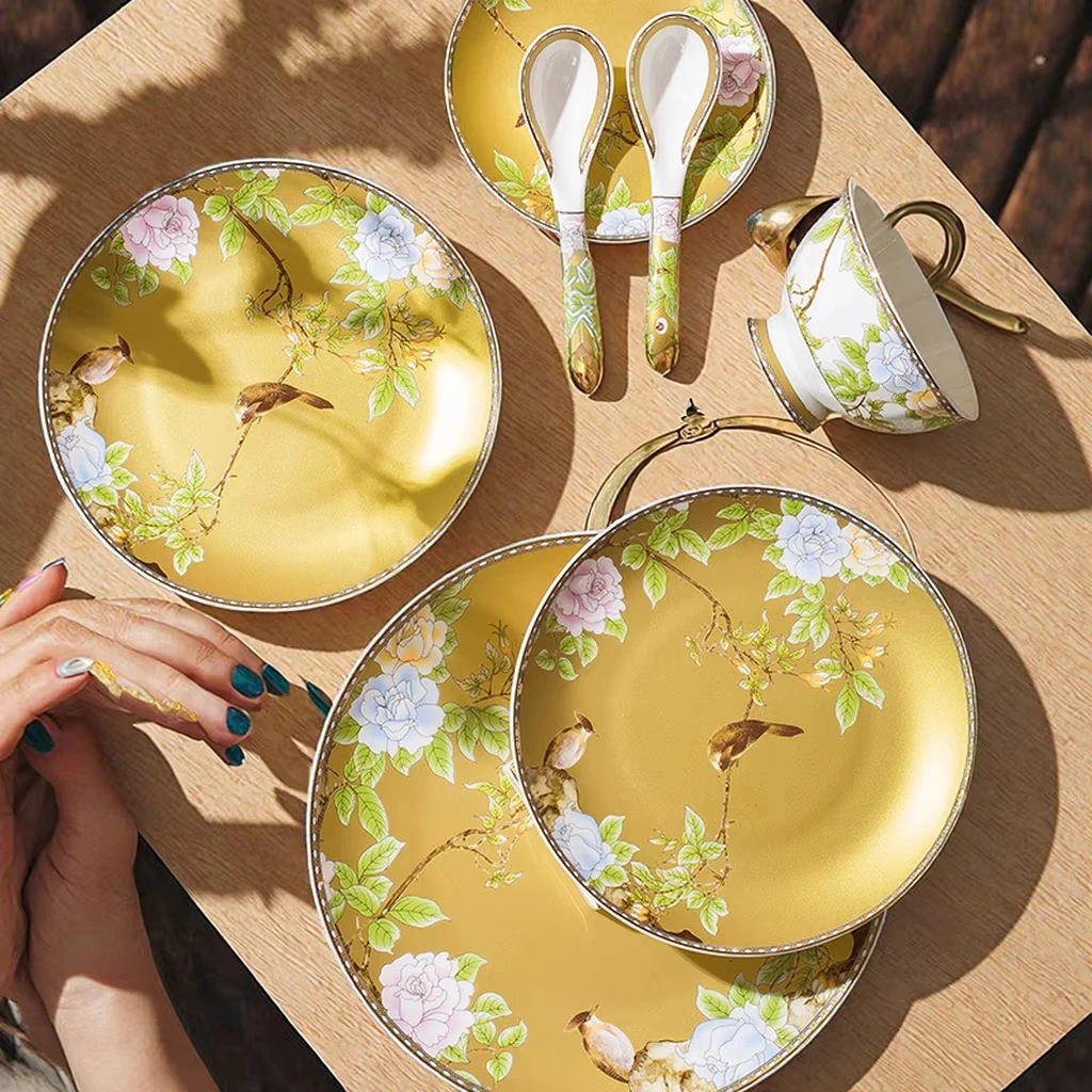 product china dream restaurant tableware ceramic ceramic dish plate set for gift manufacturer-9