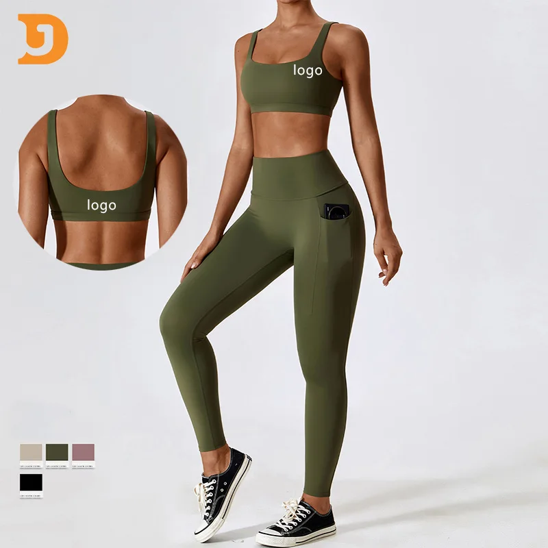 DJMC Activewear Manufacturers Oem Odm Custom Logo Seamless gym sportswear women sexy sports bras active sports
