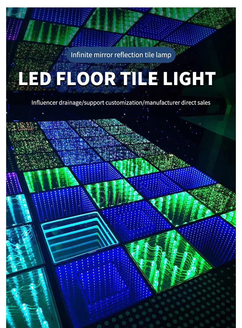 2025 Infinity Fast Setup Fashion Popular  Dance Floor Wedding Interactive Led Panel Stage Floor