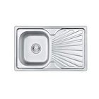 SA7546 Stainless Steel Single Bowl Hand Wash Basin Kitchen Sinks Made In China