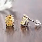 Silver Sapphire Earrings Profession Design Wedding Simulated Diamond 925 Sterling Silver Pink Sapphire Earrings