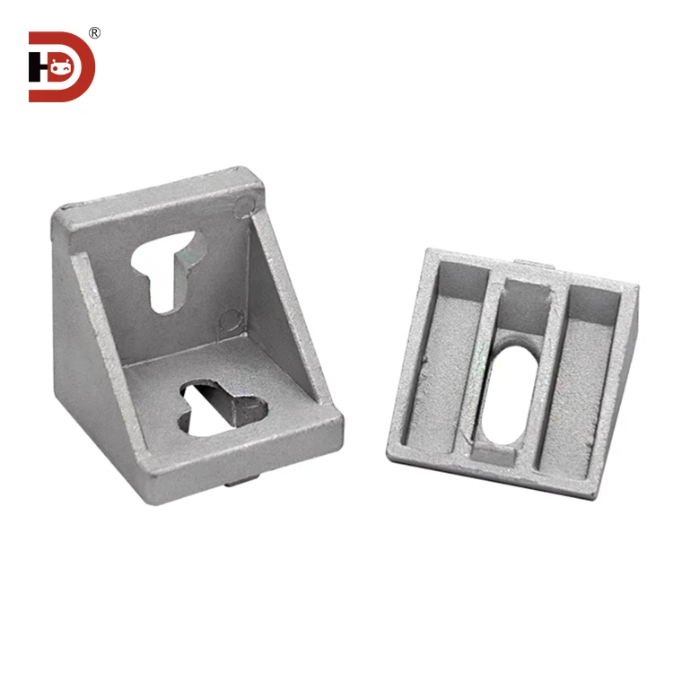 4545 Corner Fittings, L-shaped Connectors, Industrial Aluminum Profile Accessories, 4545 Aluminum Fastening Corner Fittings details