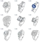 Sterling Silver Silver Heart Shape 925 Sterling Silver Rings Wedding Rings For Couple