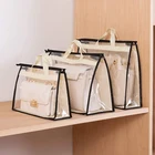Designer Plain Water Proof Designer Storage Packaging Clear Transparent Pvc Luxury Cover Custom Handbag Dust Bags