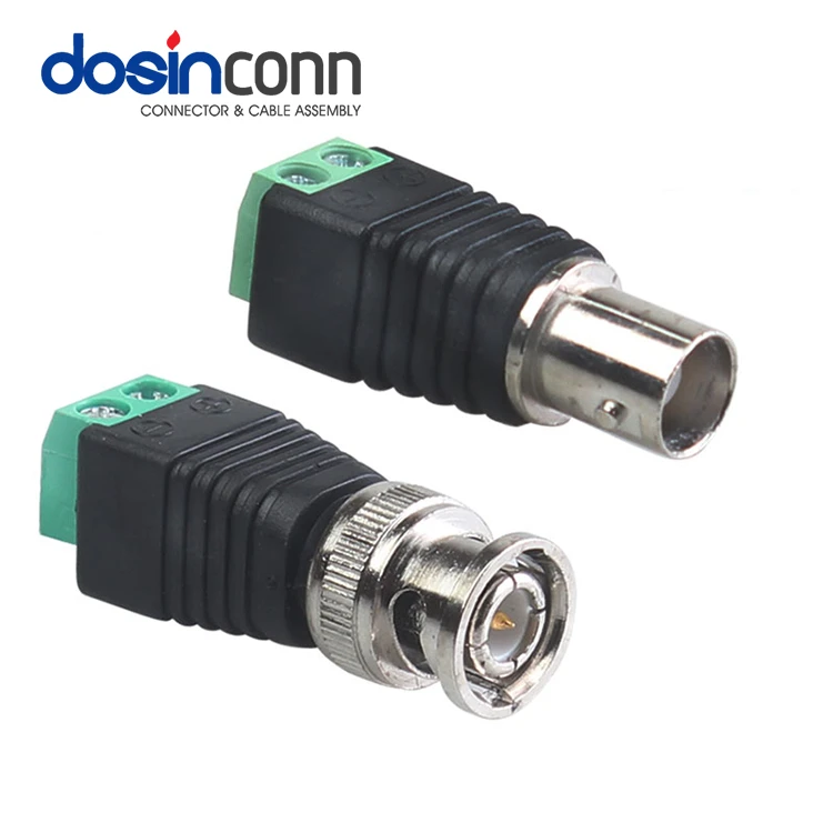 1pce Adapter Connector BNC female jack to F TV male plug for CCTV Video Camera 