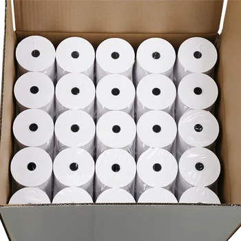80x73mm 58gsm 65gsm 70gsm White Bpa Free Thermal Paper Roll Thermal Pos Paper A Grade Receipt Paper Thermal till rolls
