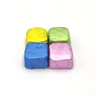 Silver Factory Price Natural Bath Bombs Custom Smell Luxury Bath Bombs With Silver Paper Packing
