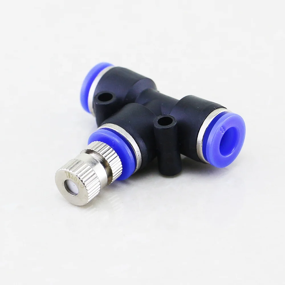 Brass Misting Nozzle 0.2-0.6mm Orifice For 6/8mm Quick Connector Cooling System 