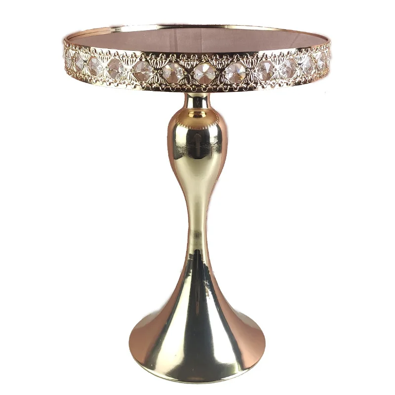 Hot sale  Luxury Gold Metal Cake Stands Home Decor Cake Tools Cake Display Tray Wedding party Cupcake Display dessert stand