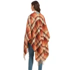 Supplier Shawl 2021 Wholsale Young Ladies Fringe Knitted Poncho Cardigan Cape Pashmina Shawls