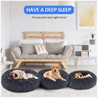 Pet Bed Beds Stock Bed Dogs 2021 Comfortable Polyester Washable New Design Pet Bed Pet Supplies Bed Donut Dog Bed