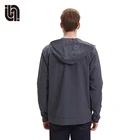 Custom Jackets Hooded No Custom Grey Outdoor Soft Shell Men Windproof Aerobic Softshell Jackets Hooded