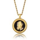 Necklace Necklace Prayer Fashion Necklace 2021 Women Men Stainless Steel Personalized Prayer Beads Necklace