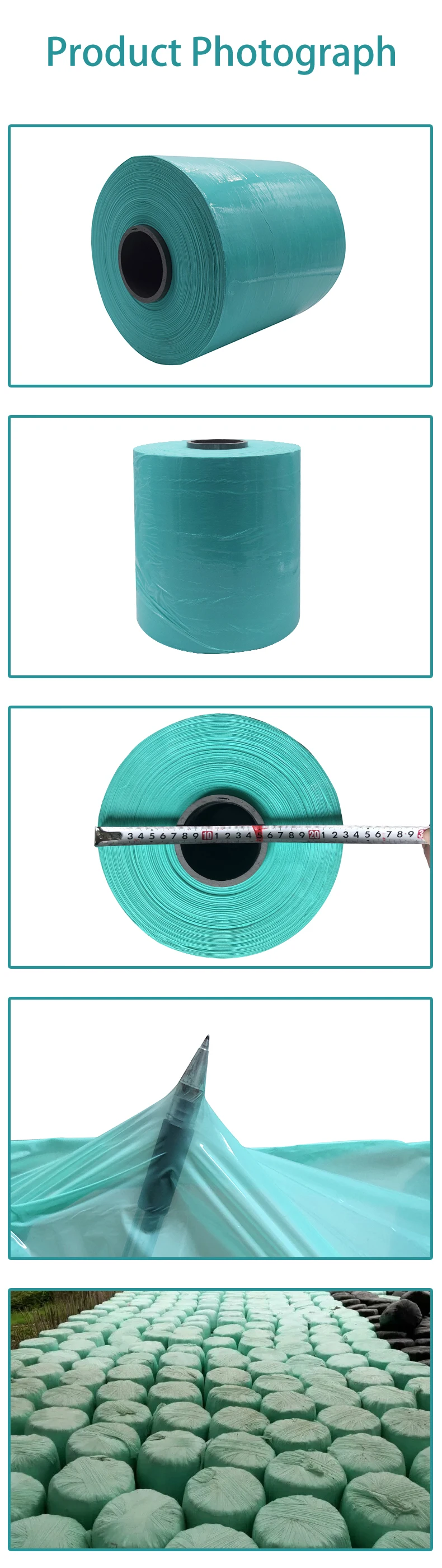 Plastic Wrapping Green Wrap Hay Bale Silage Film