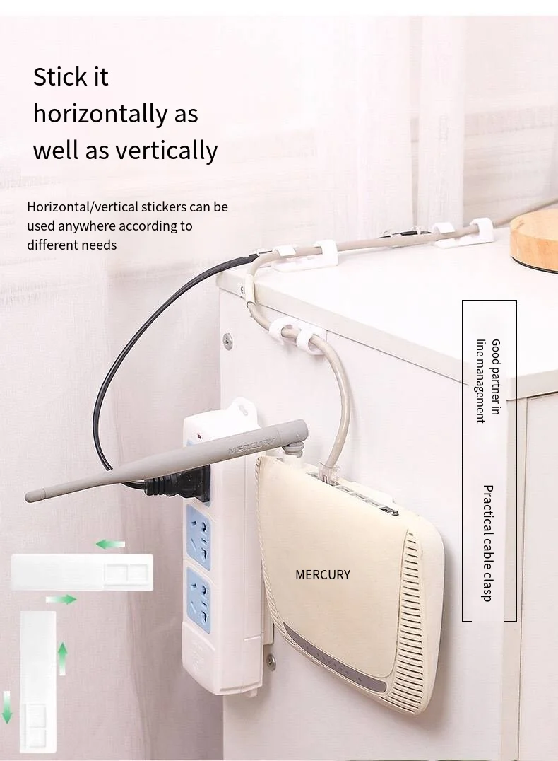 selvklebende wire organizer Bil fast klips kabel sub nettverk kabel organizer data kabel feste klips leverandør